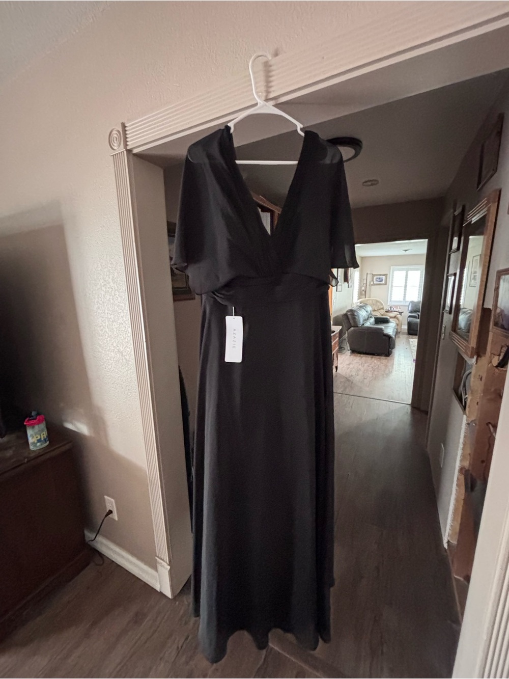 Azazie Black Maxi Dress